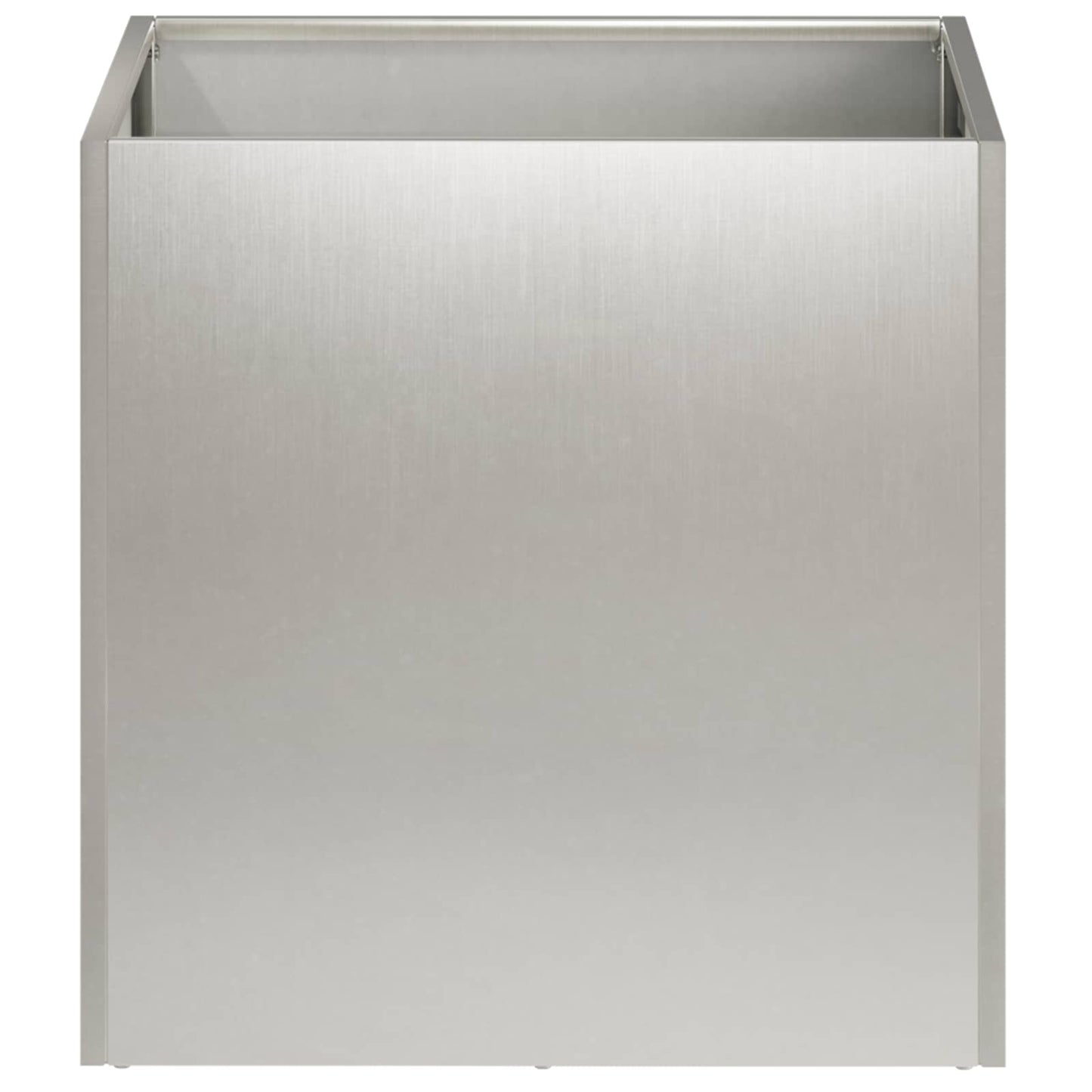 Vaso da giardino Argento 45 x 45 x 45 cm Acciaio Inox | homemem39