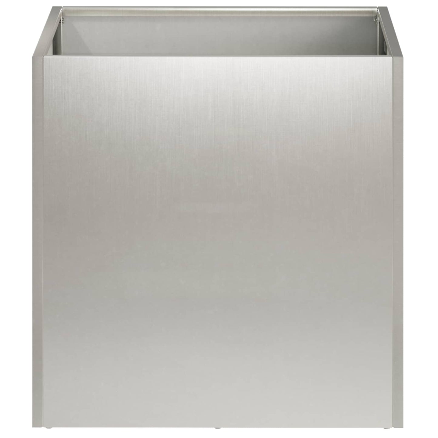 Vaso da giardino 2 pz Argento 45 x 45 x 45 cm Acciaio Inox | homemem39