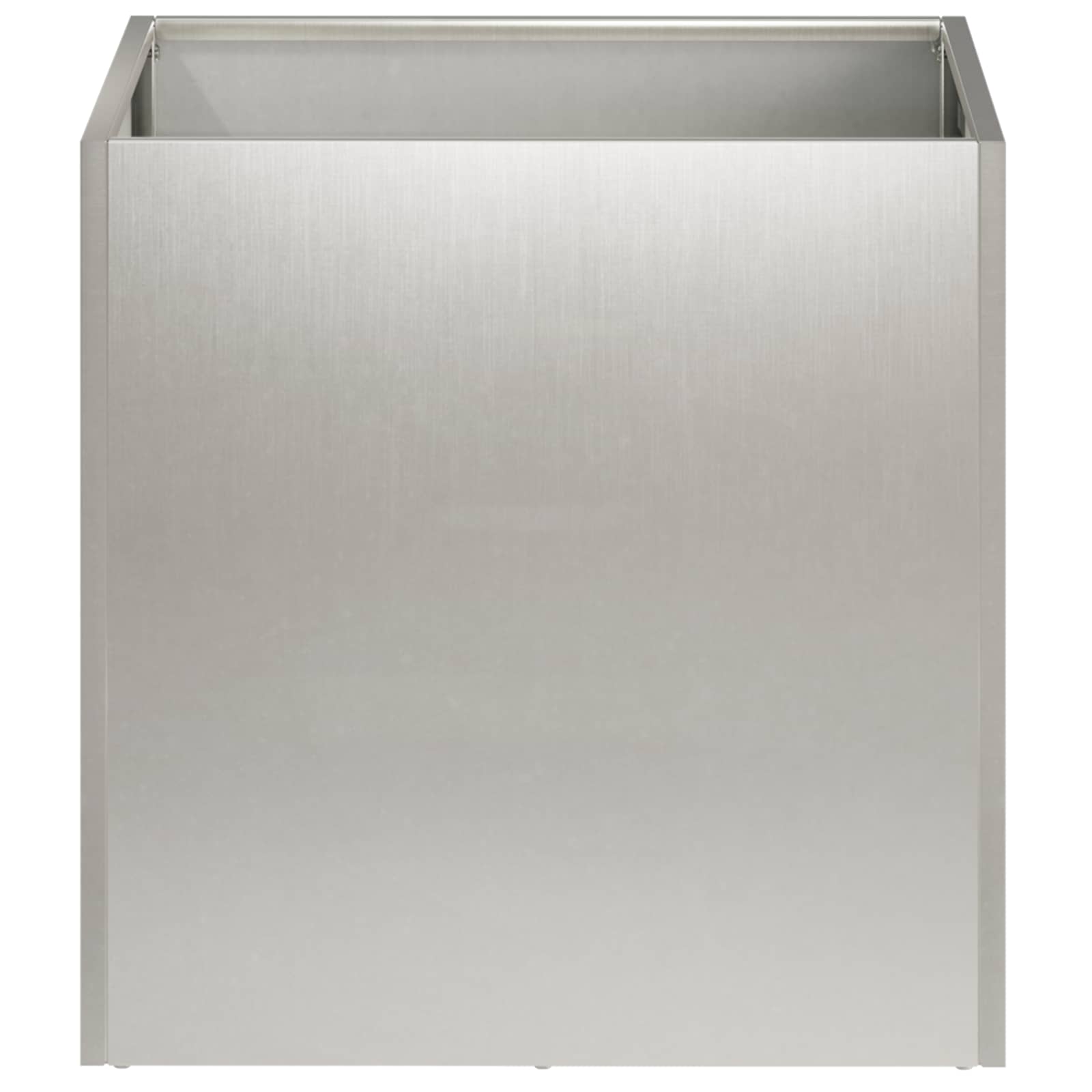 Vaso da giardino 2 pz Argento 45 x 45 x 45 cm Acciaio Inox | homemem39
