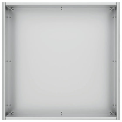 Vaso da giardino Argento 45 x 45 x 45 cm Acciaio zincato