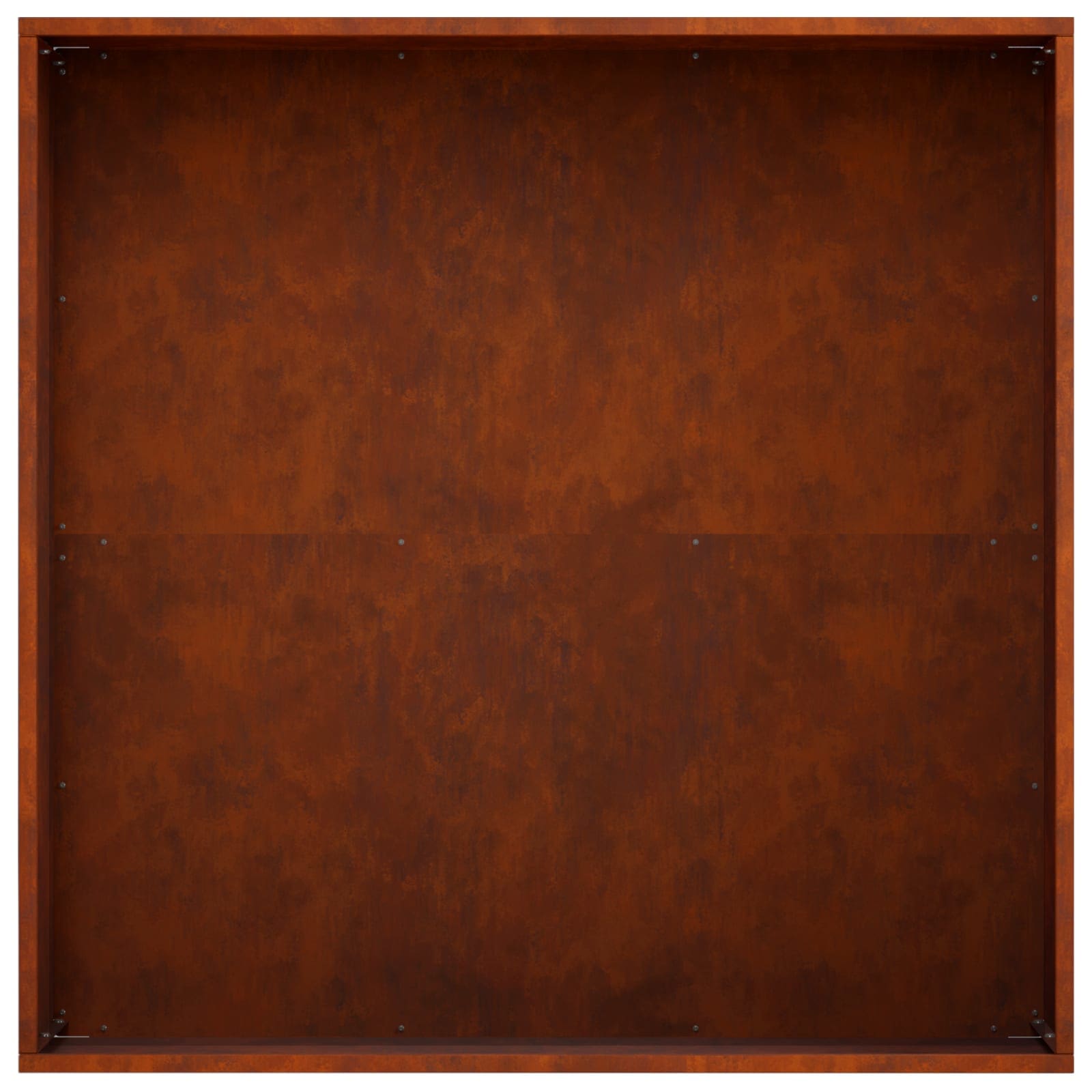 Vaso da giardino Ruggine 60 x 60 x 20 cm Acciaio Corten | homemem39