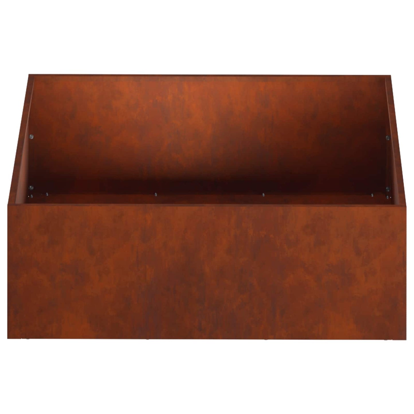 Vaso da giardino 2 pz Ruggine 60 x 60 x 20 cm Acciaio Corten | homemem39