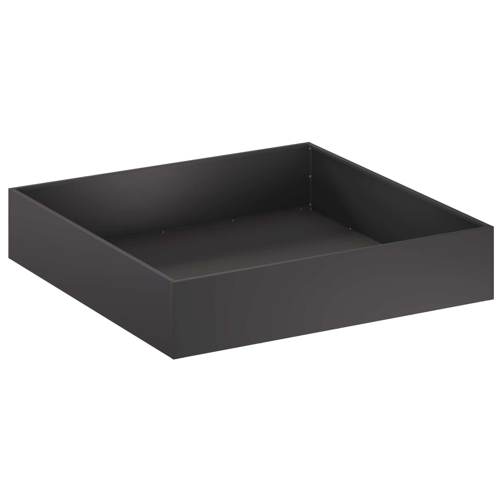 Vaso da giardino Nero 80 x 80 x 20 cm Acciaio laminato a freddo | homemem39