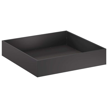 Vaso da giardino Nero 80 x 80 x 20 cm Acciaio laminato a freddo | homemem39