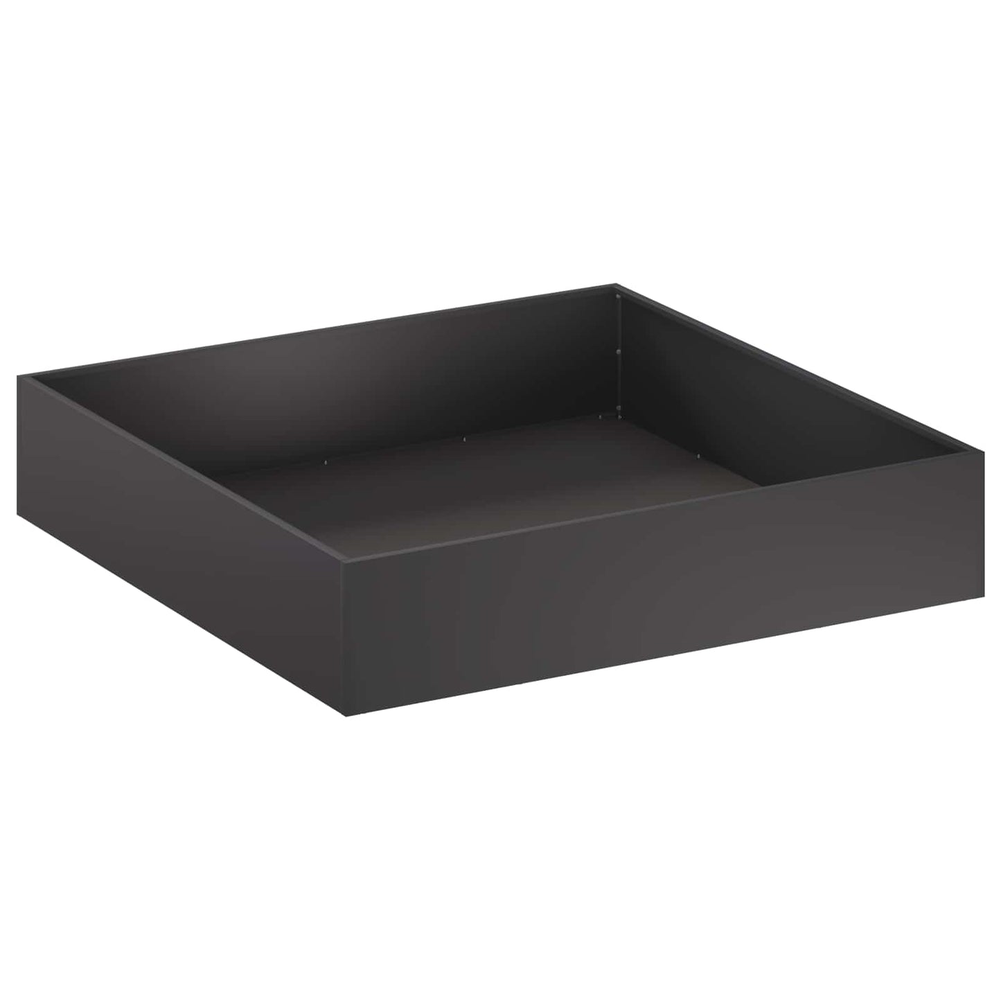 Vaso da giardino 2 pz Nero 80 x 80 x 20 cm | homemem39