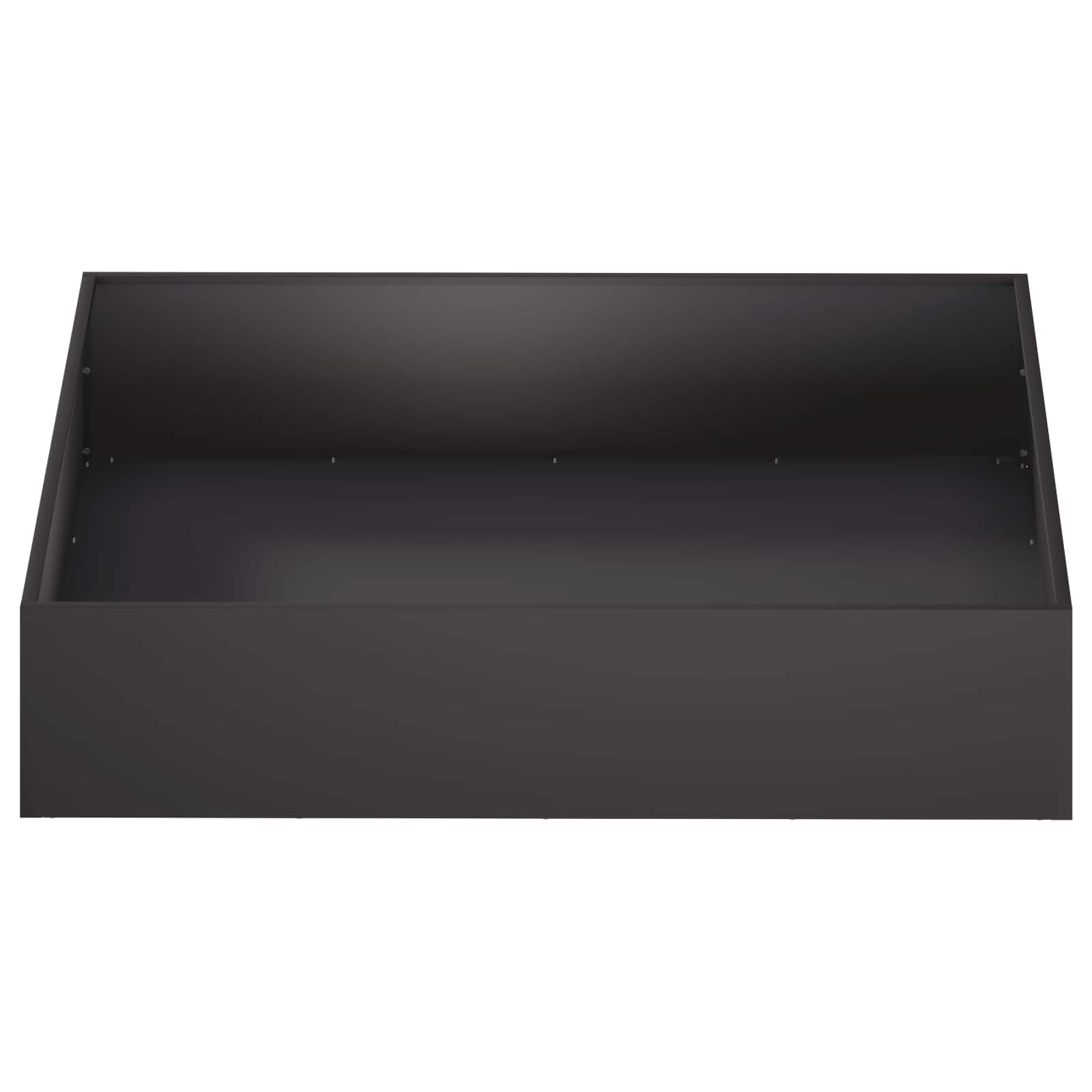 Vaso da giardino 2 pz Nero 80 x 80 x 20 cm | homemem39