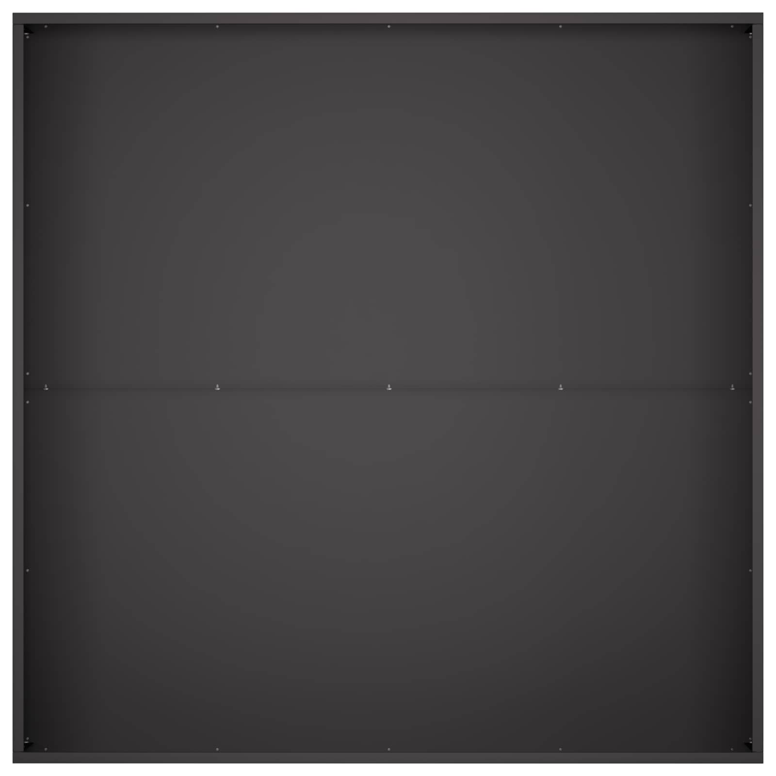 Vaso da giardino 2 pz Nero 80 x 80 x 20 cm | homemem39