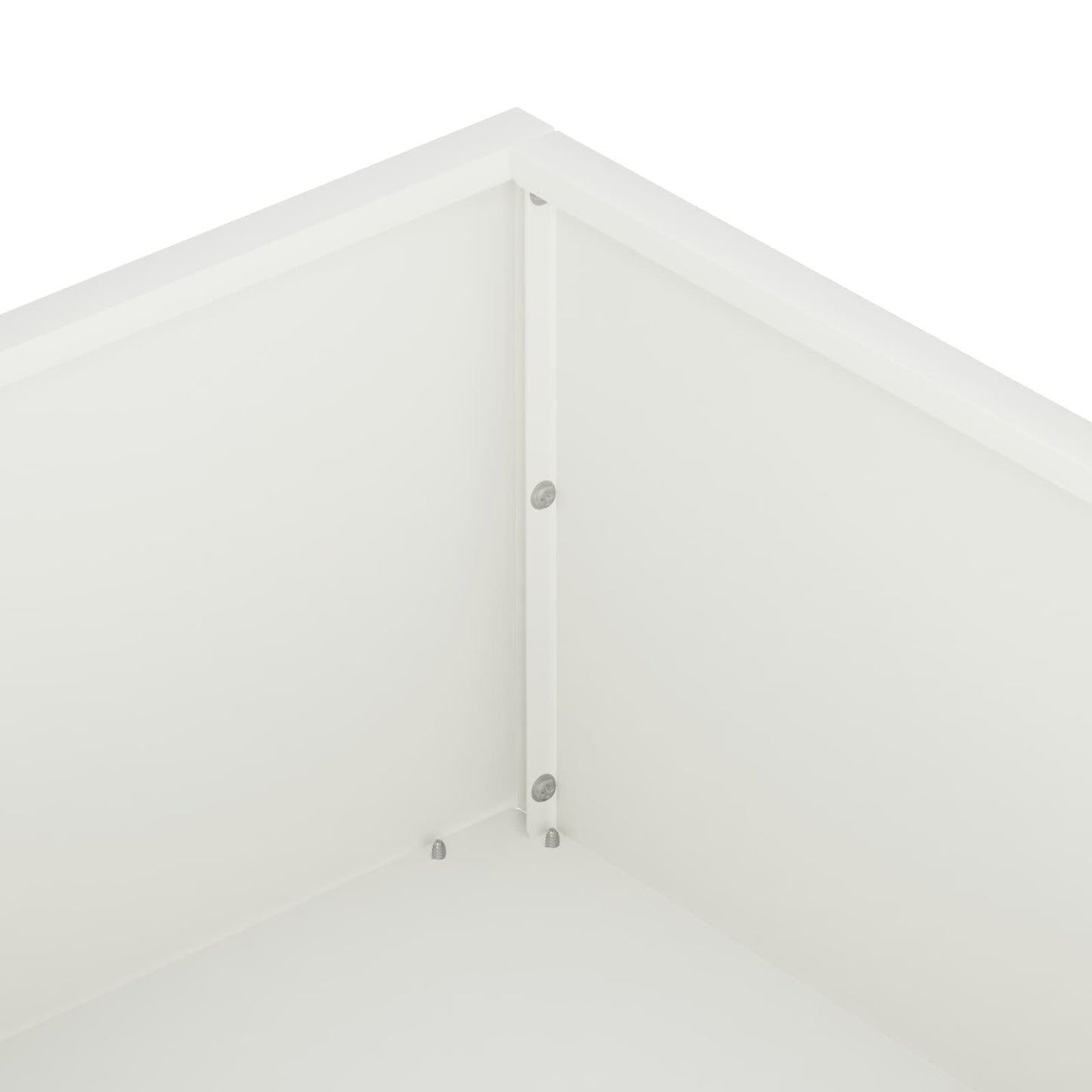 Vaso da giardino 2 pz Bianco 80 x 80 x 20 cm | homemem39