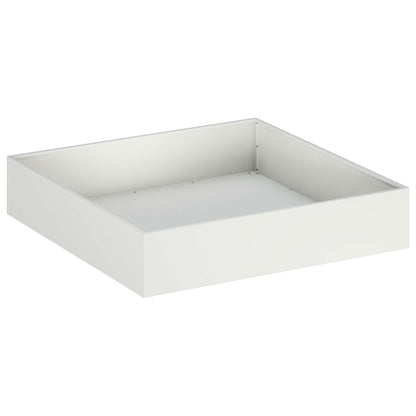 Vaso da giardino 2 pz Bianco 80 x 80 x 20 cm
