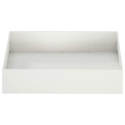 Vaso da giardino 2 pz Bianco 80 x 80 x 20 cm