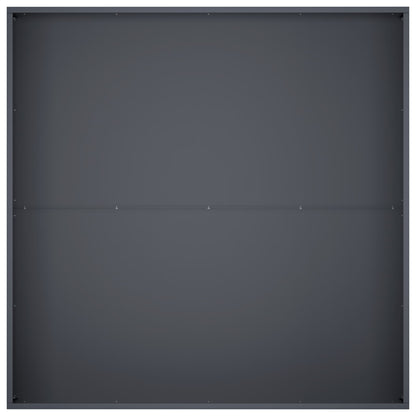 Vaso da giardino Antracite 80 x 80 x 20 cm | homemem39