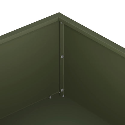 Vaso da giardino Verde Oliva 80 x 80 x 20 cm | homemem39