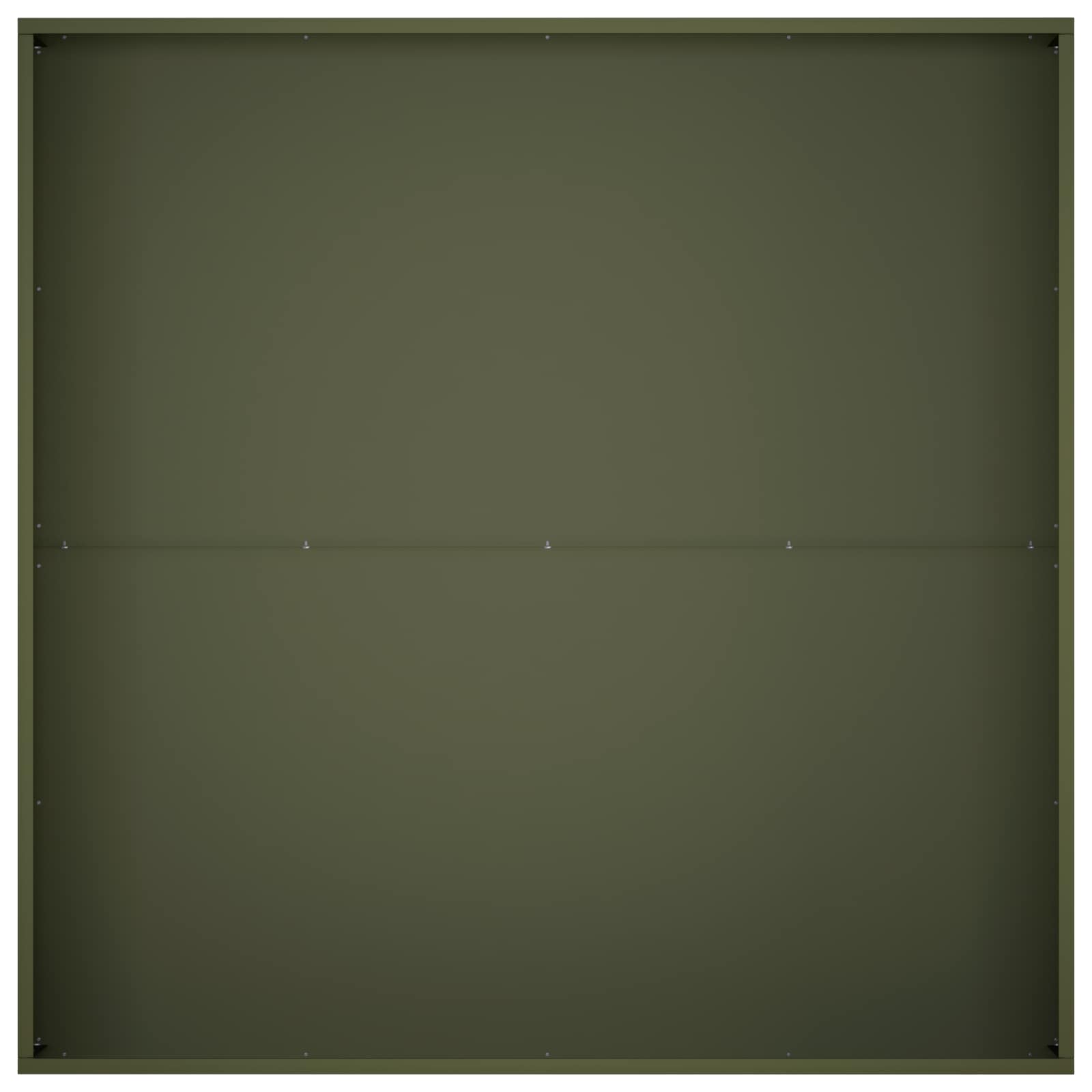 Vaso da giardino 2 pz Verde Oliva 80 x 80 x 20 cm | homemem39