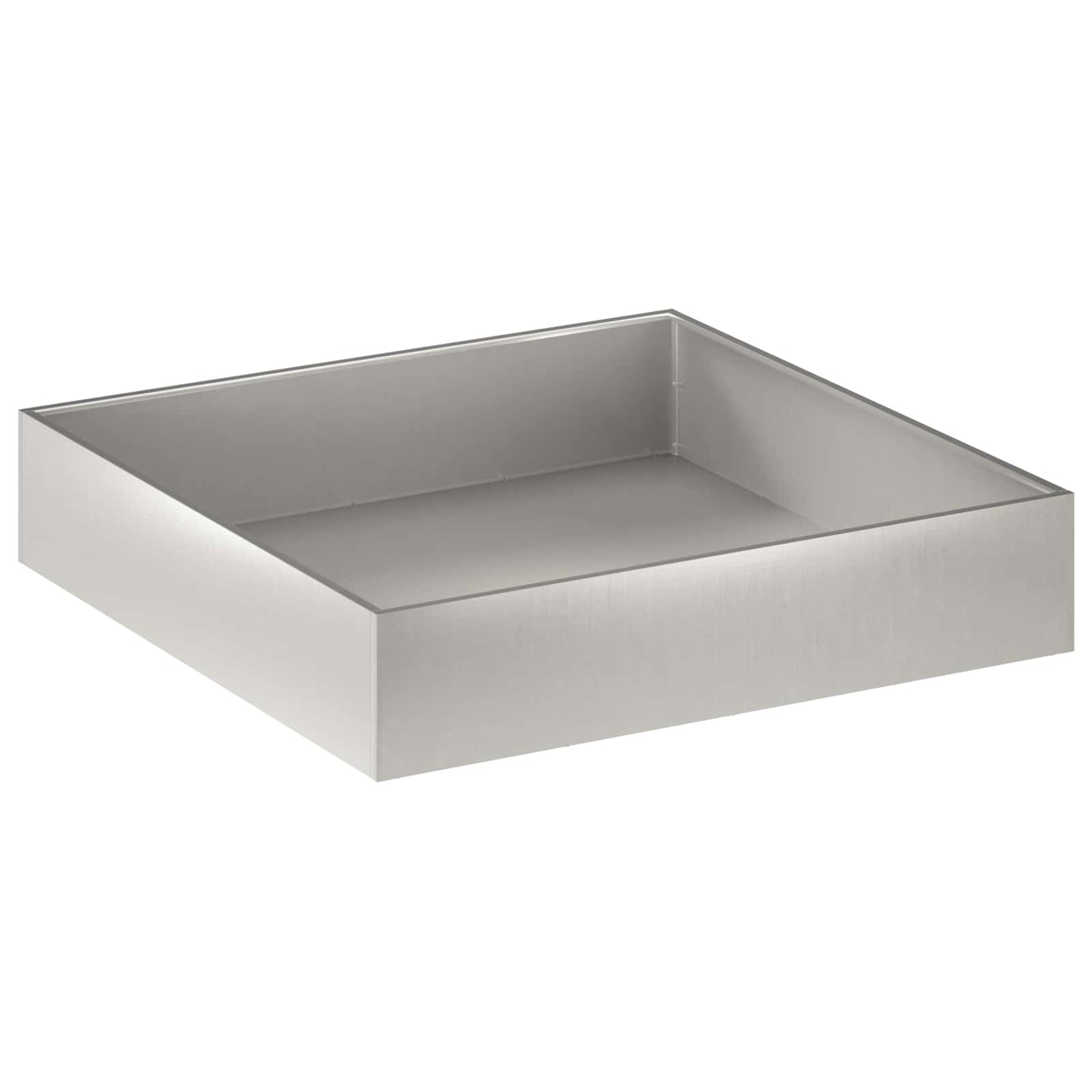 Vaso da giardino Argento 80 x 80 x 20 cm Acciaio Inox | homemem39