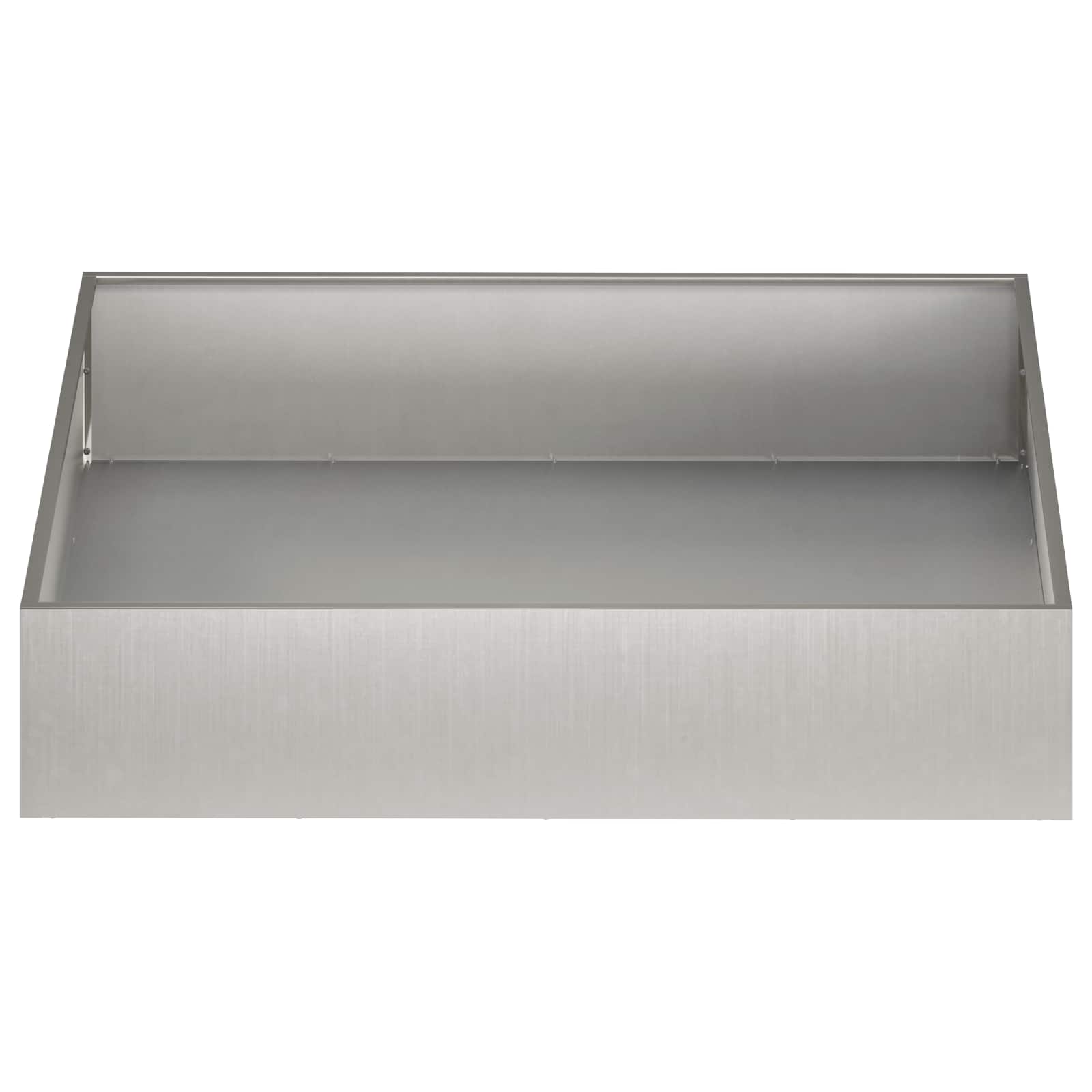 Vaso da giardino Argento 80 x 80 x 20 cm Acciaio Inox | homemem39