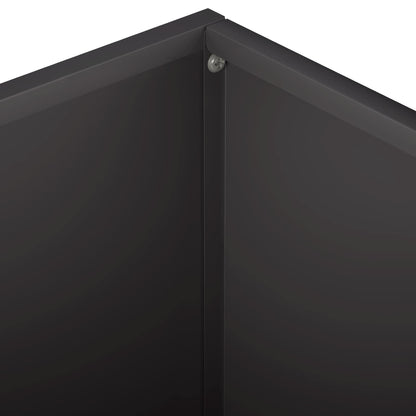 Vaso da giardino 2 pz Nero 40 x 40 x 30 cm | homemem39