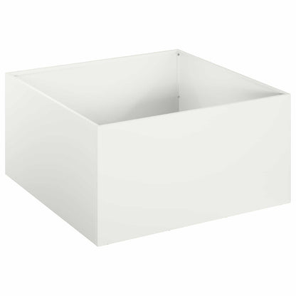 Vaso da giardino 2 pz Bianco 40 x 40 x 30 cm | homemem39