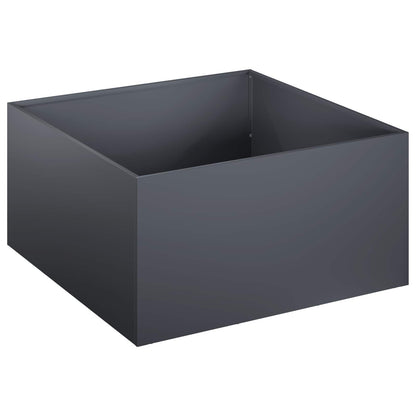 Vaso da giardino 2 pz Antracite 40 x 40 x 30 cm | homemem39