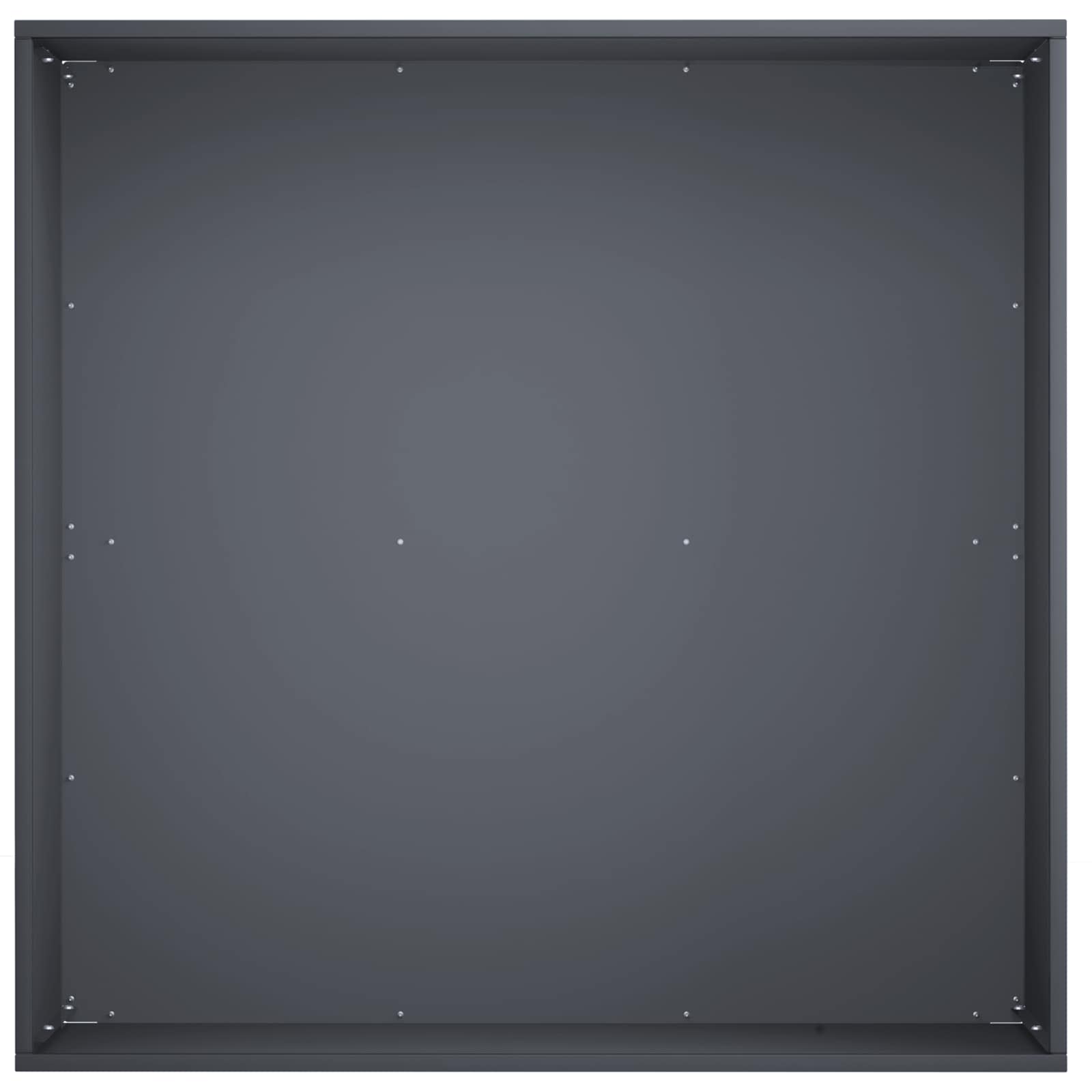 Vaso da giardino 2 pz Antracite 40 x 40 x 30 cm | homemem39