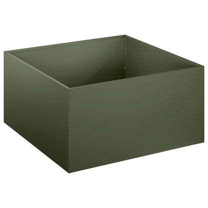 Vaso da giardino 2 pz Verde Oliva 40 x 40 x 30 cm | homemem39