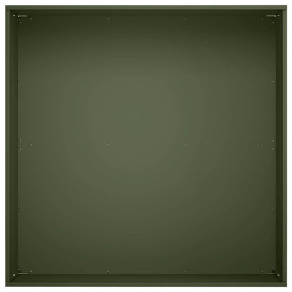 Vaso da giardino 2 pz Verde Oliva 40 x 40 x 30 cm | homemem39