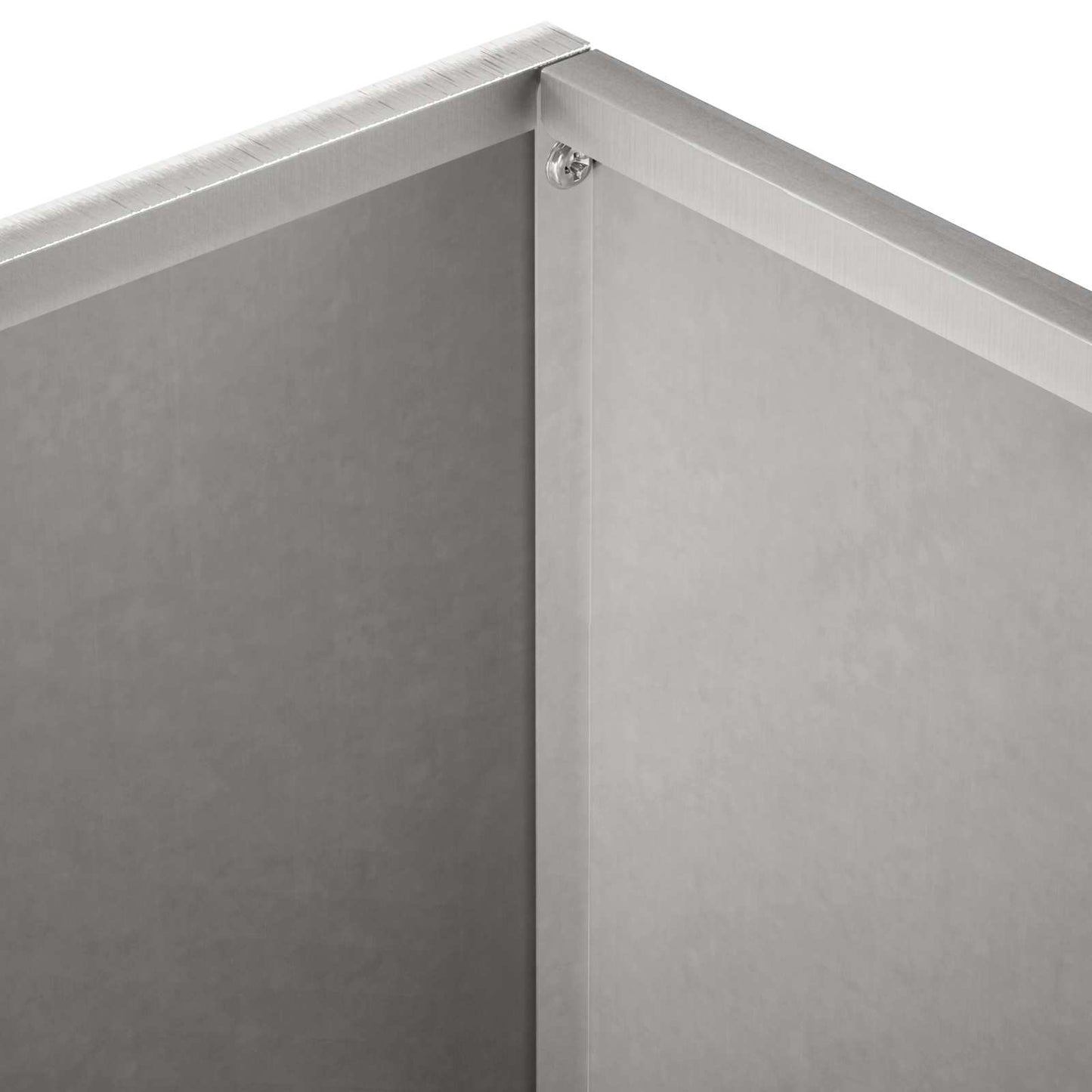 Vaso da giardino Argento 40 x 40 x 30 cm Acciaio Inox | homemem39