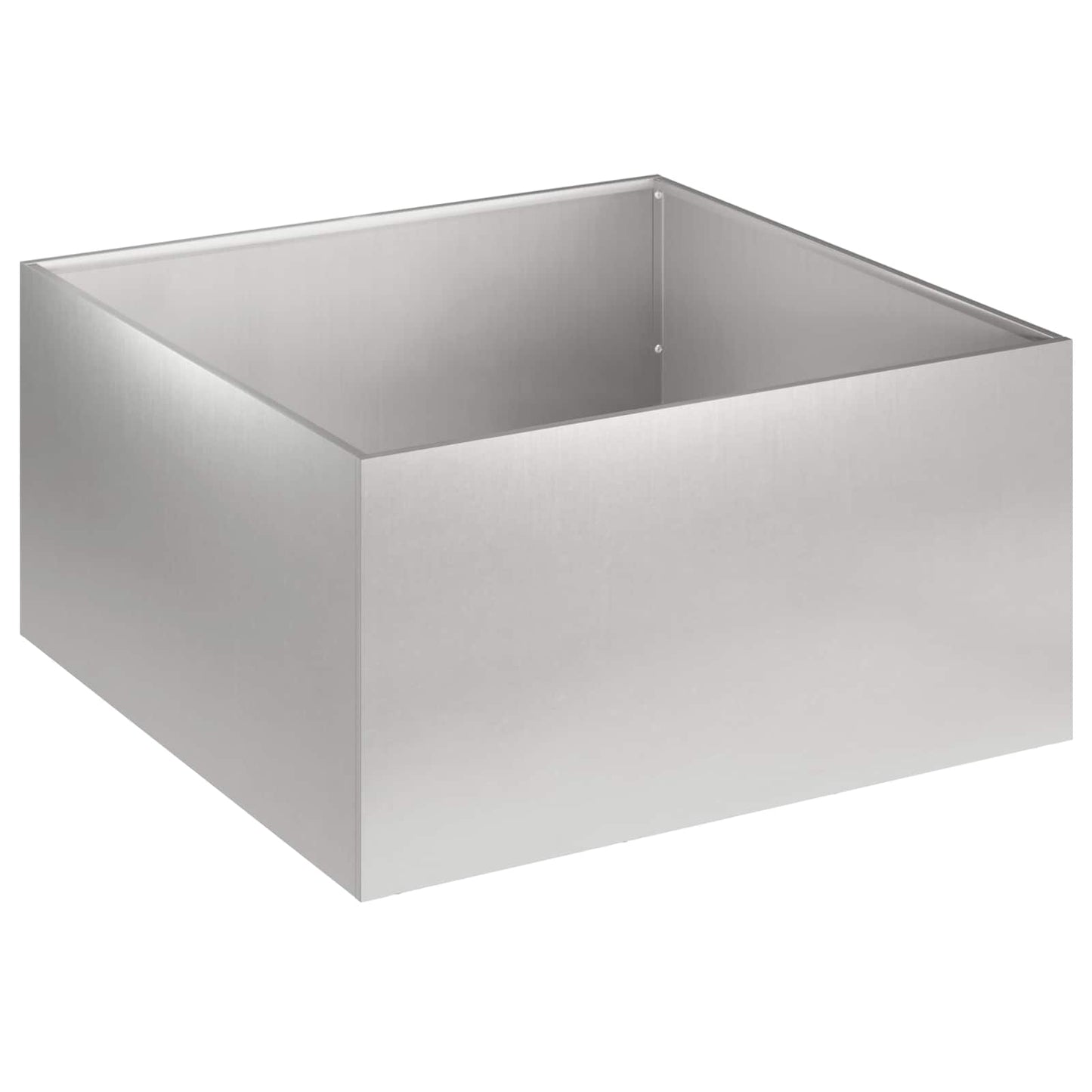 Vaso da giardino Argento 40 x 40 x 30 cm Acciaio Inox | homemem39