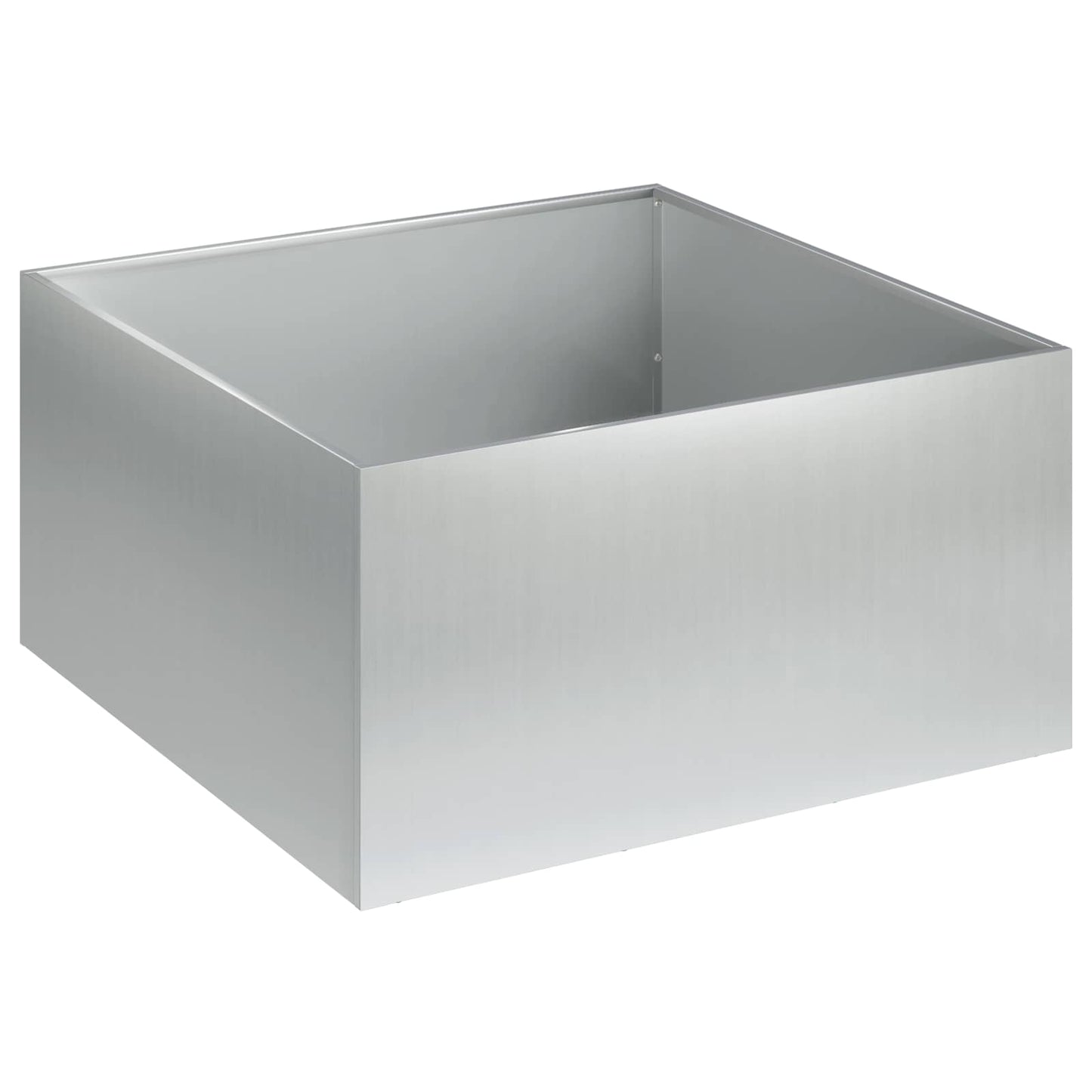 Vaso da giardino Argento 40 x 40 x 30 cm Acciaio zincato | homemem39