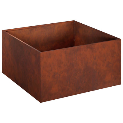 Vaso da giardino Ruggine 40 x 40 x 30 cm Acciaio Corten | homemem39
