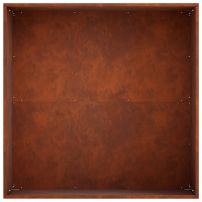 Vaso da giardino Ruggine 40 x 40 x 30 cm Acciaio Corten | homemem39