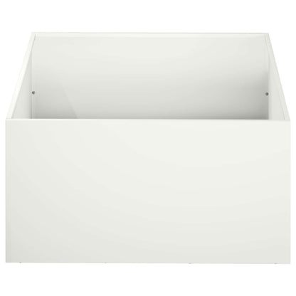 Vaso da giardino Bianco 60 x 60 x 30 cm