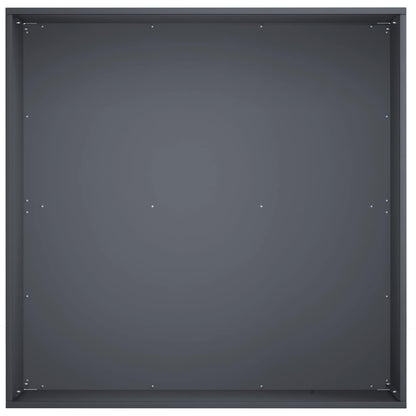 Vaso da giardino Antracite 60 x 60 x 30 cm | homemem39