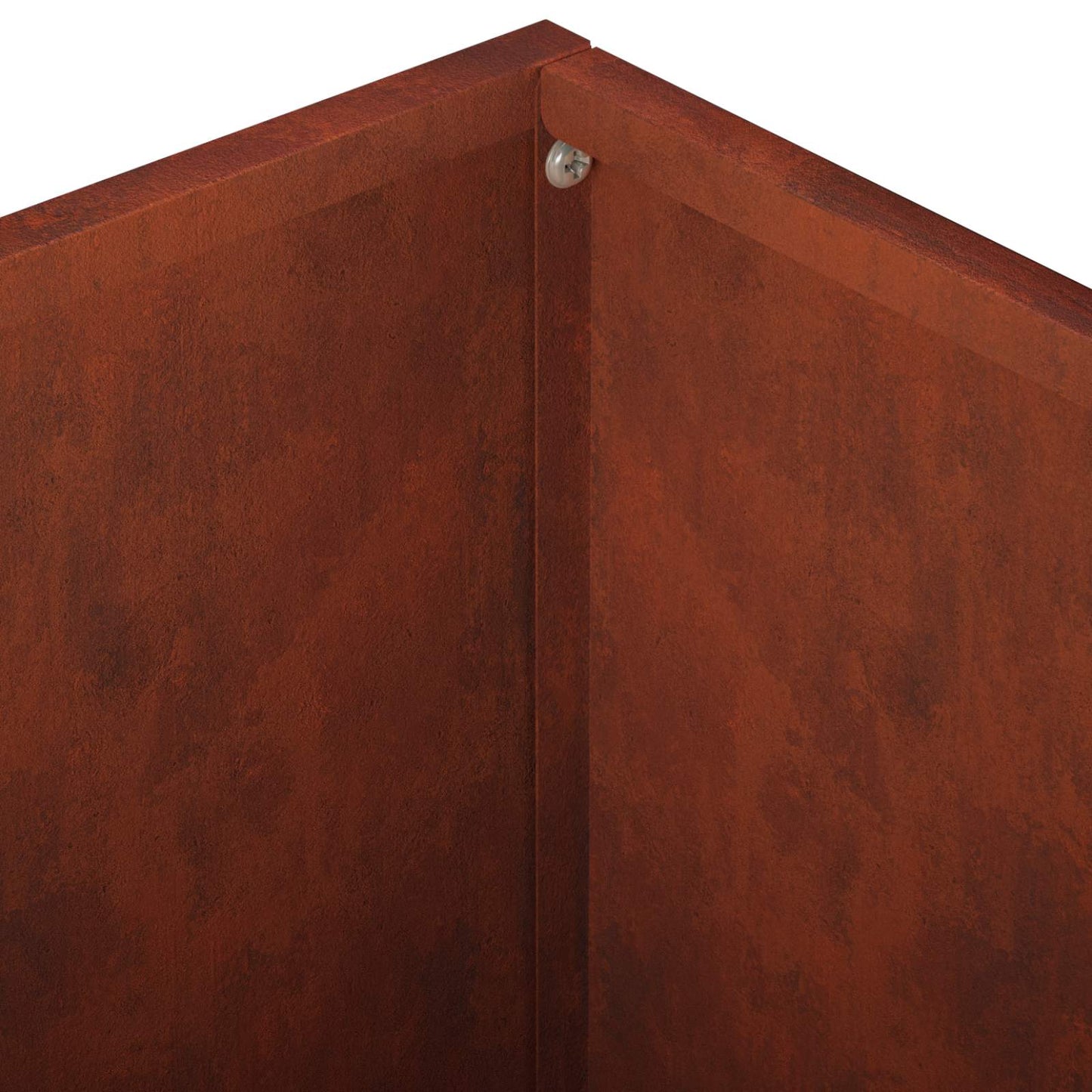 Vaso da giardino Ruggine 60 x 60 x 30 cm Acciaio Corten