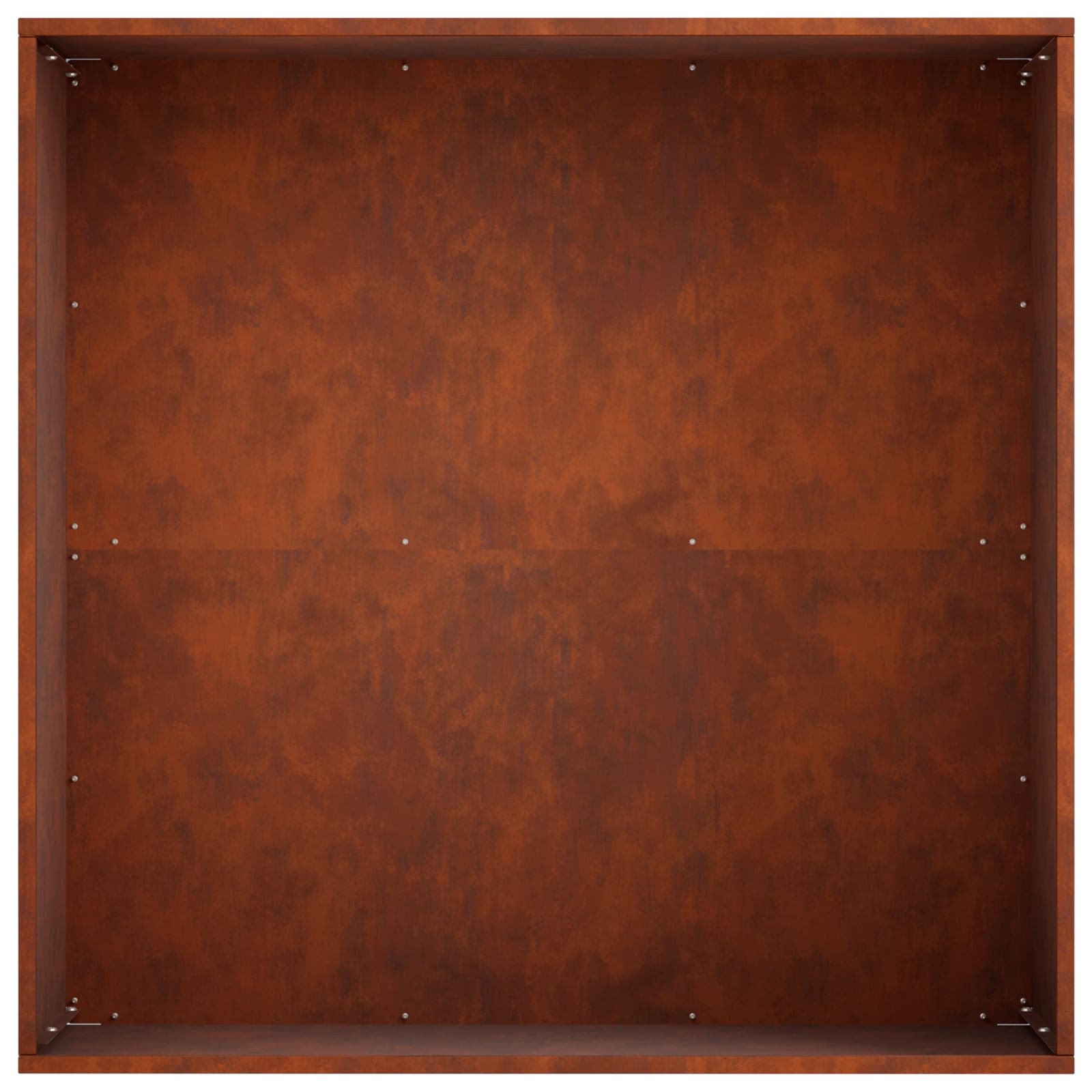 Vaso da giardino Ruggine 60 x 60 x 30 cm Acciaio Corten | homemem39