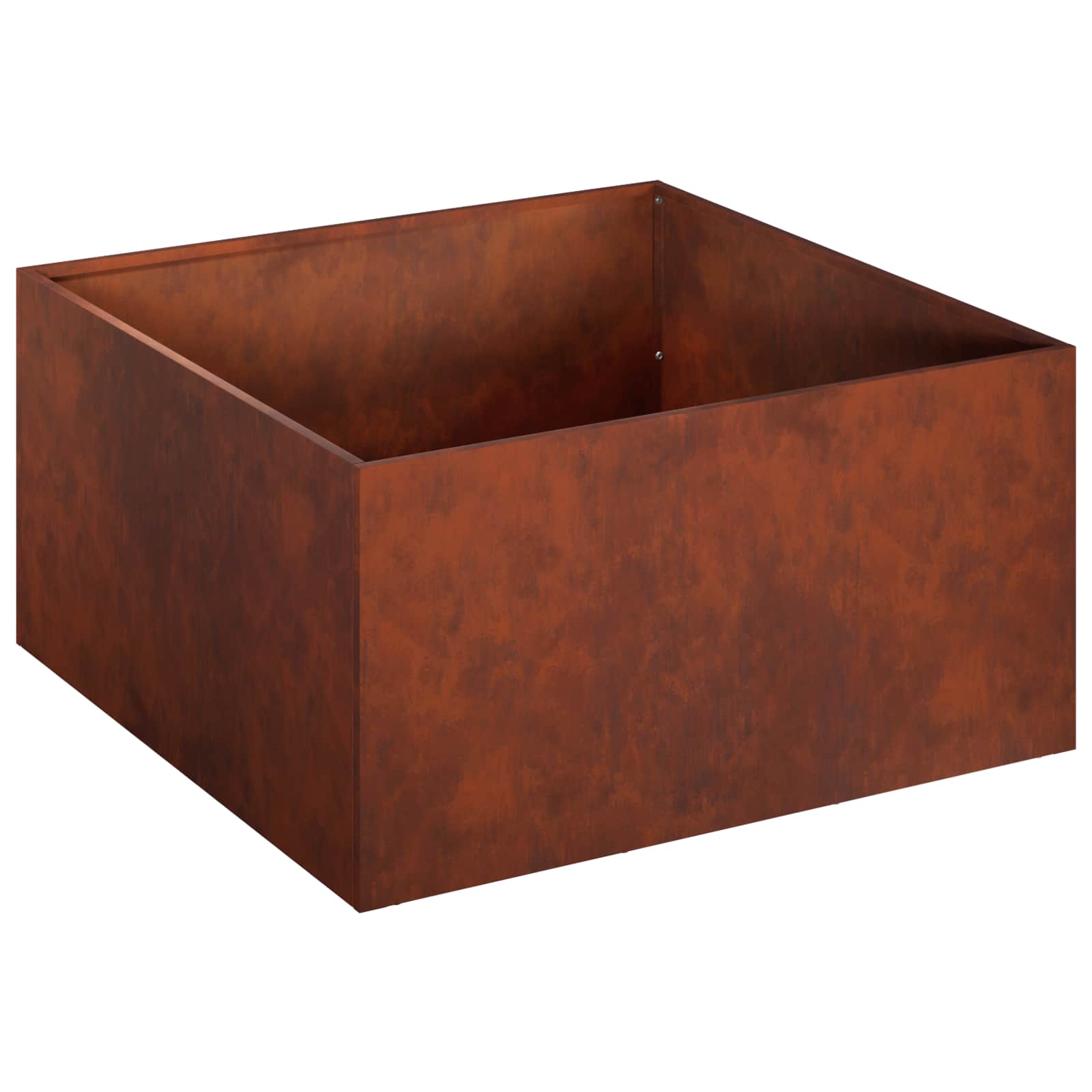 Vaso da giardino 2 pz Ruggine 60 x 60 x 30 cm Acciaio Corten | homemem39