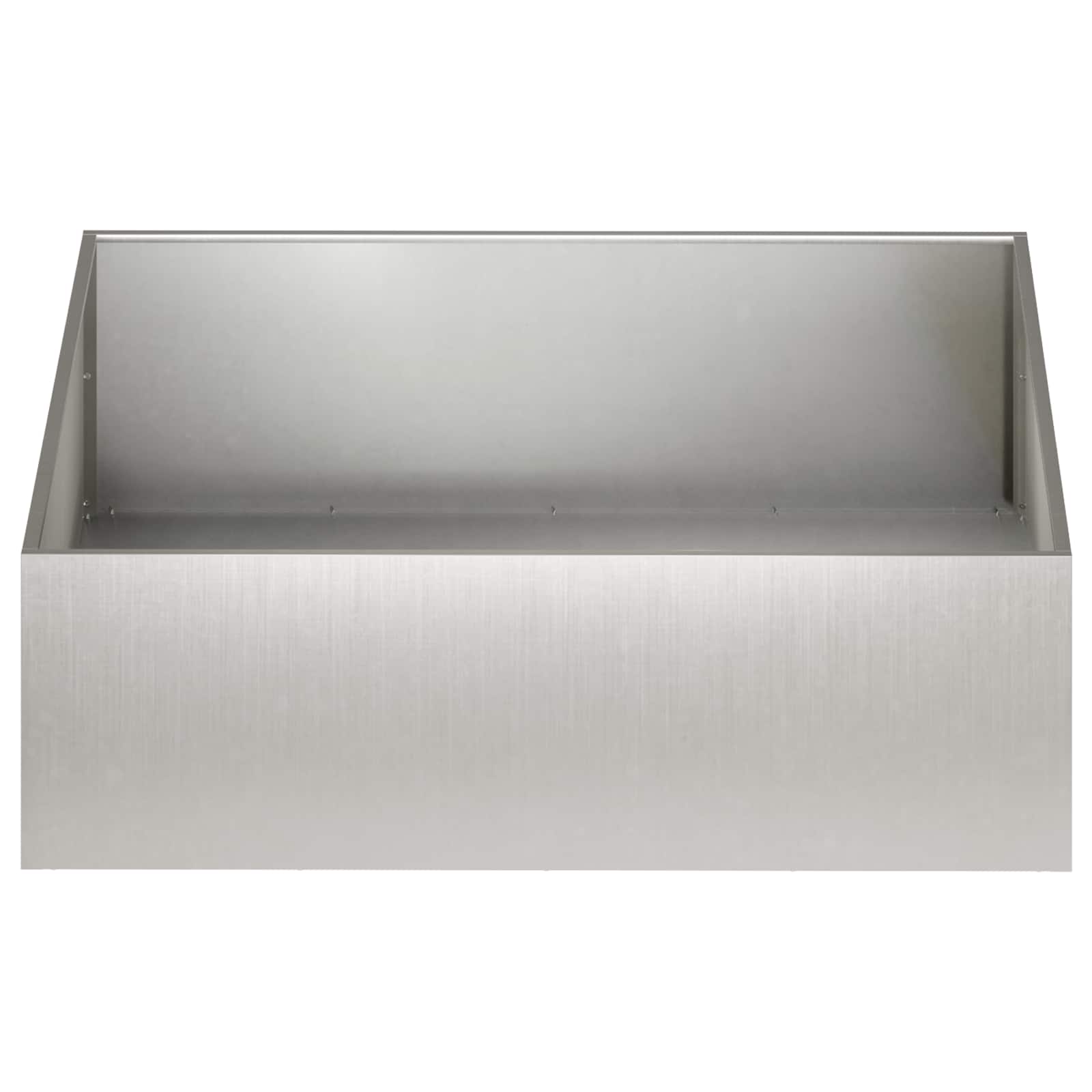 Vaso da giardino 2 pz Argento 100 x 100 x 30 cm Acciaio Inox | homemem39