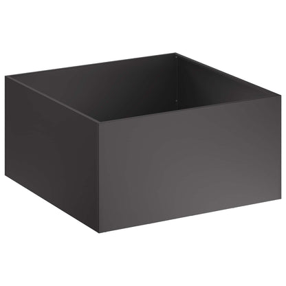 Vaso da giardino Nero 80 x 80 x 40 cm Acciaio laminato a freddo | homemem39