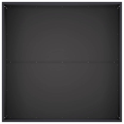 Vaso da giardino Nero 80 x 80 x 40 cm Acciaio laminato a freddo | homemem39