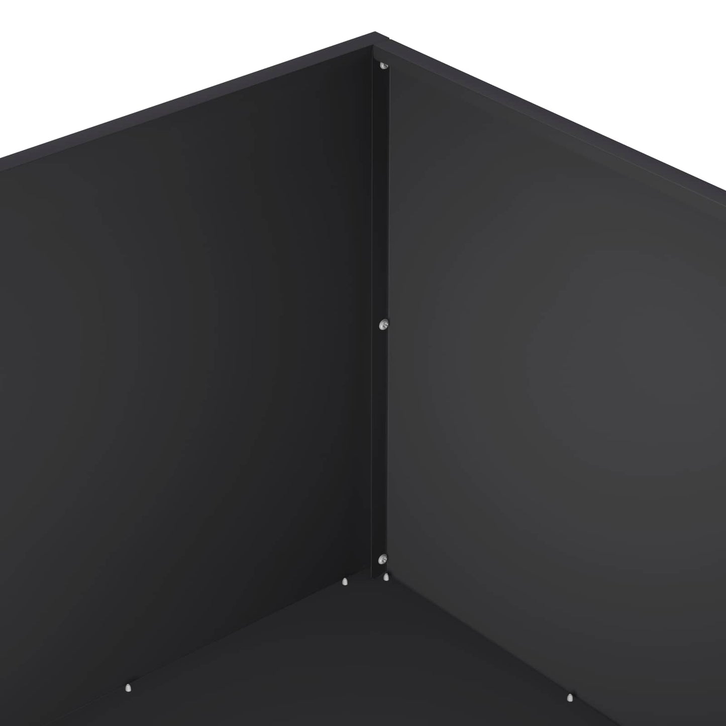 Vaso da giardino 2 pz Nero 80 x 80 x 40 cm | homemem39