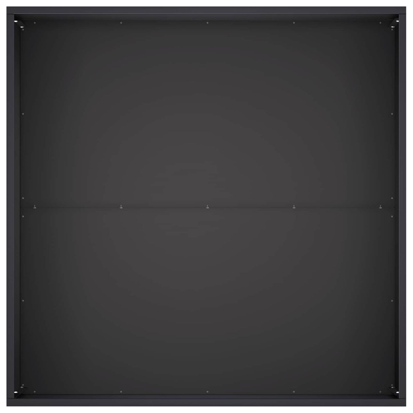 Vaso da giardino 2 pz Nero 80 x 80 x 40 cm | homemem39