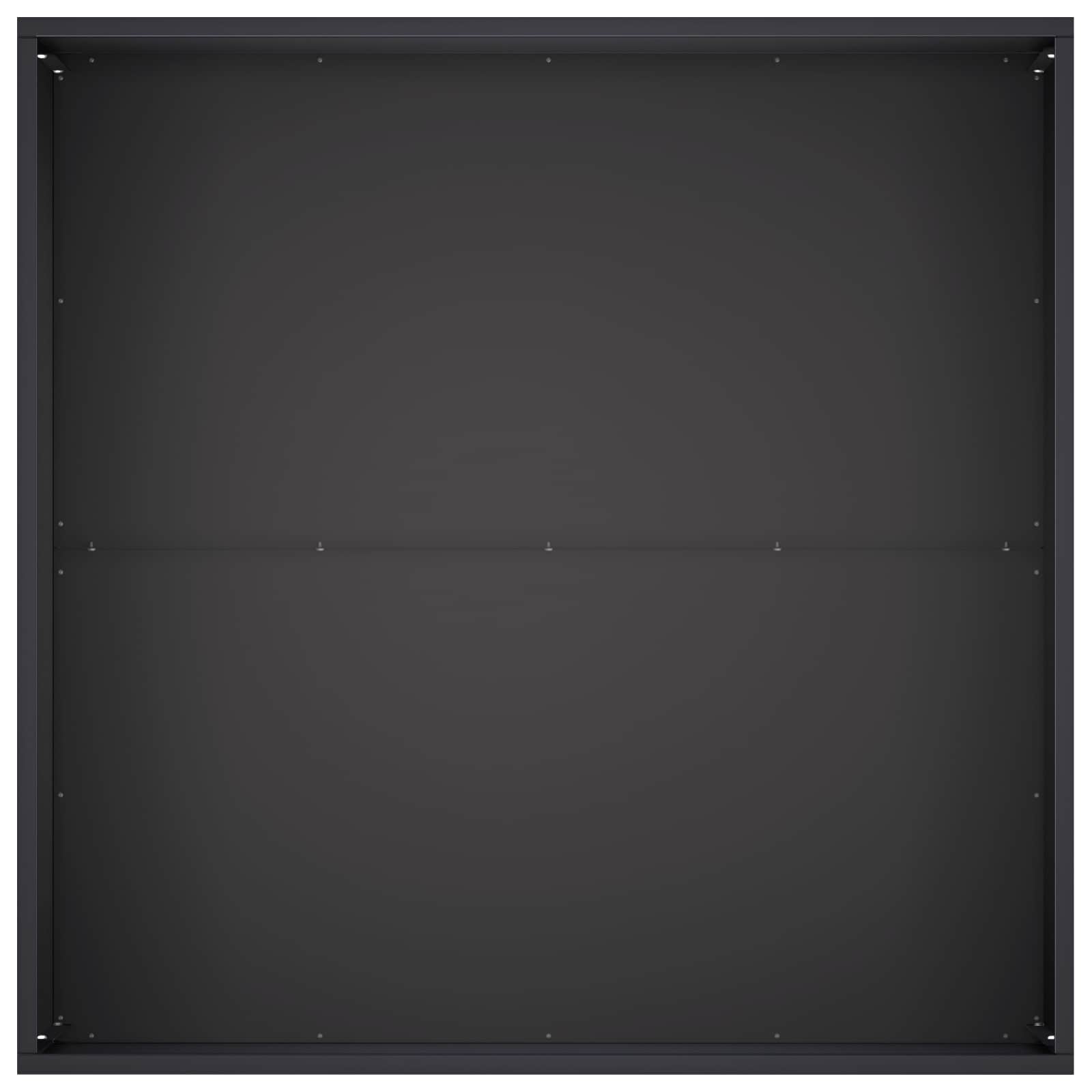 Vaso da giardino 2 pz Nero 80 x 80 x 40 cm | homemem39