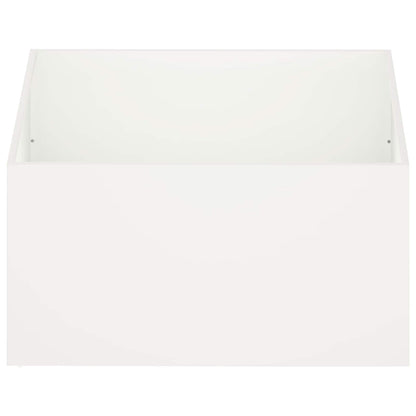 Vaso da giardino Bianco 80 x 80 x 40 cm | homemem39
