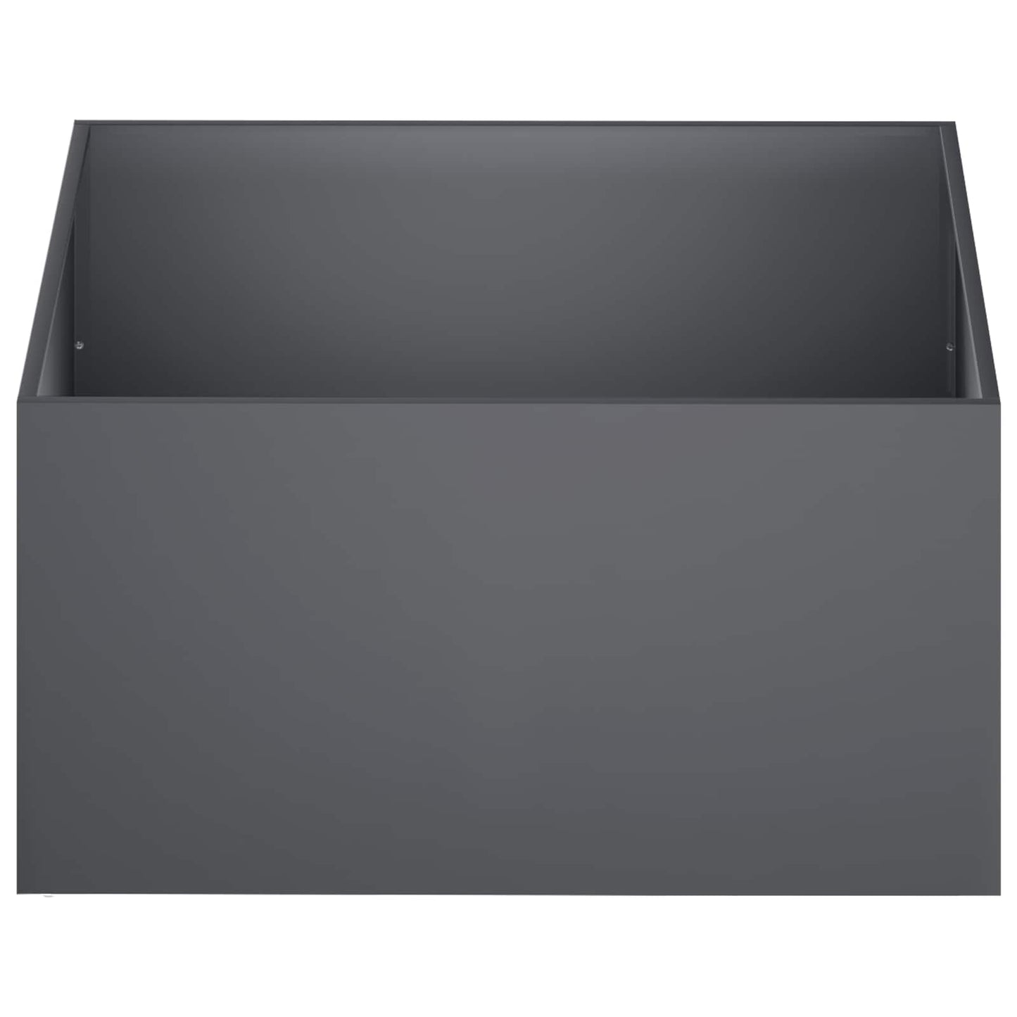 Vaso da giardino Antracite 80 x 80 x 40 cm | homemem39