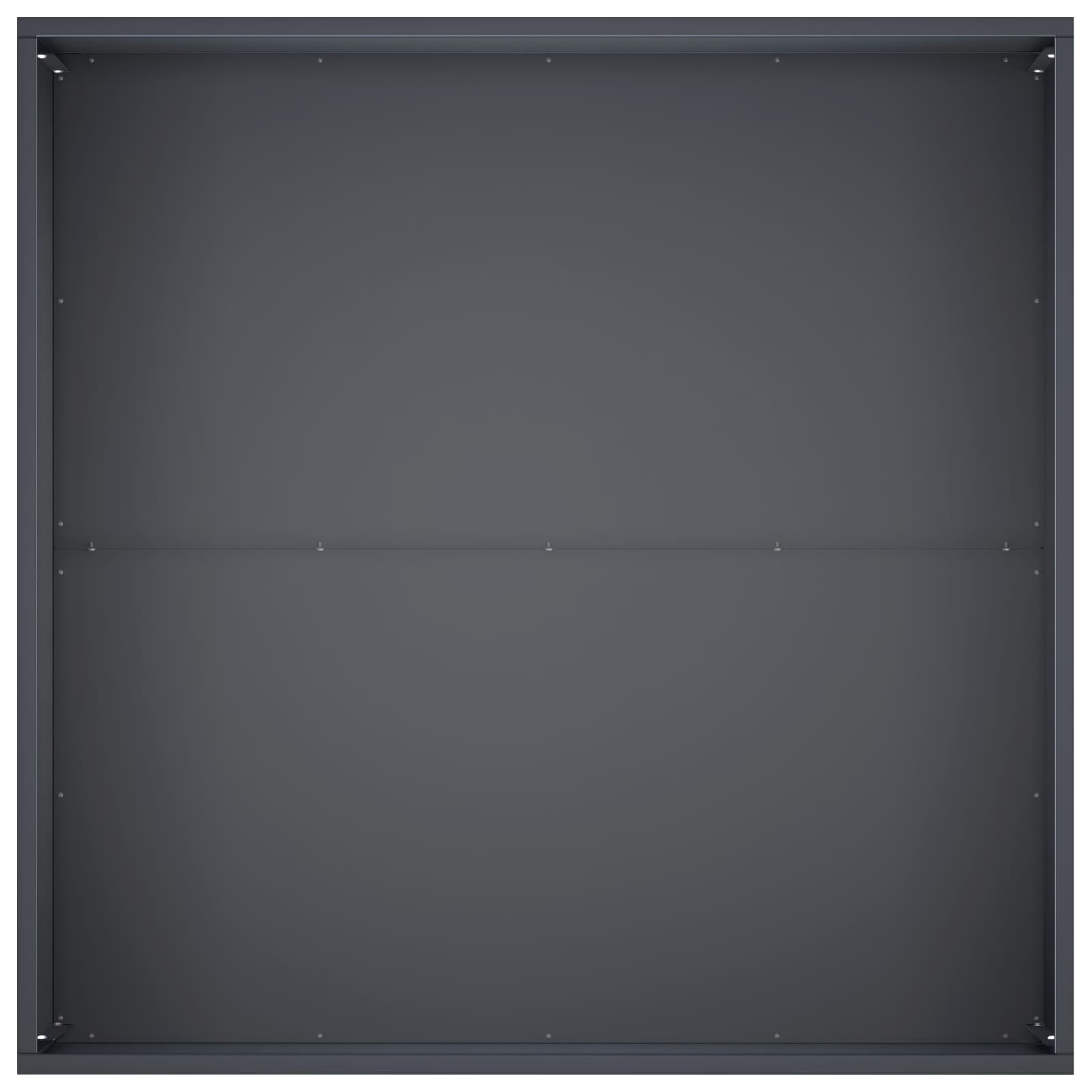 Vaso da giardino Antracite 80 x 80 x 40 cm | homemem39
