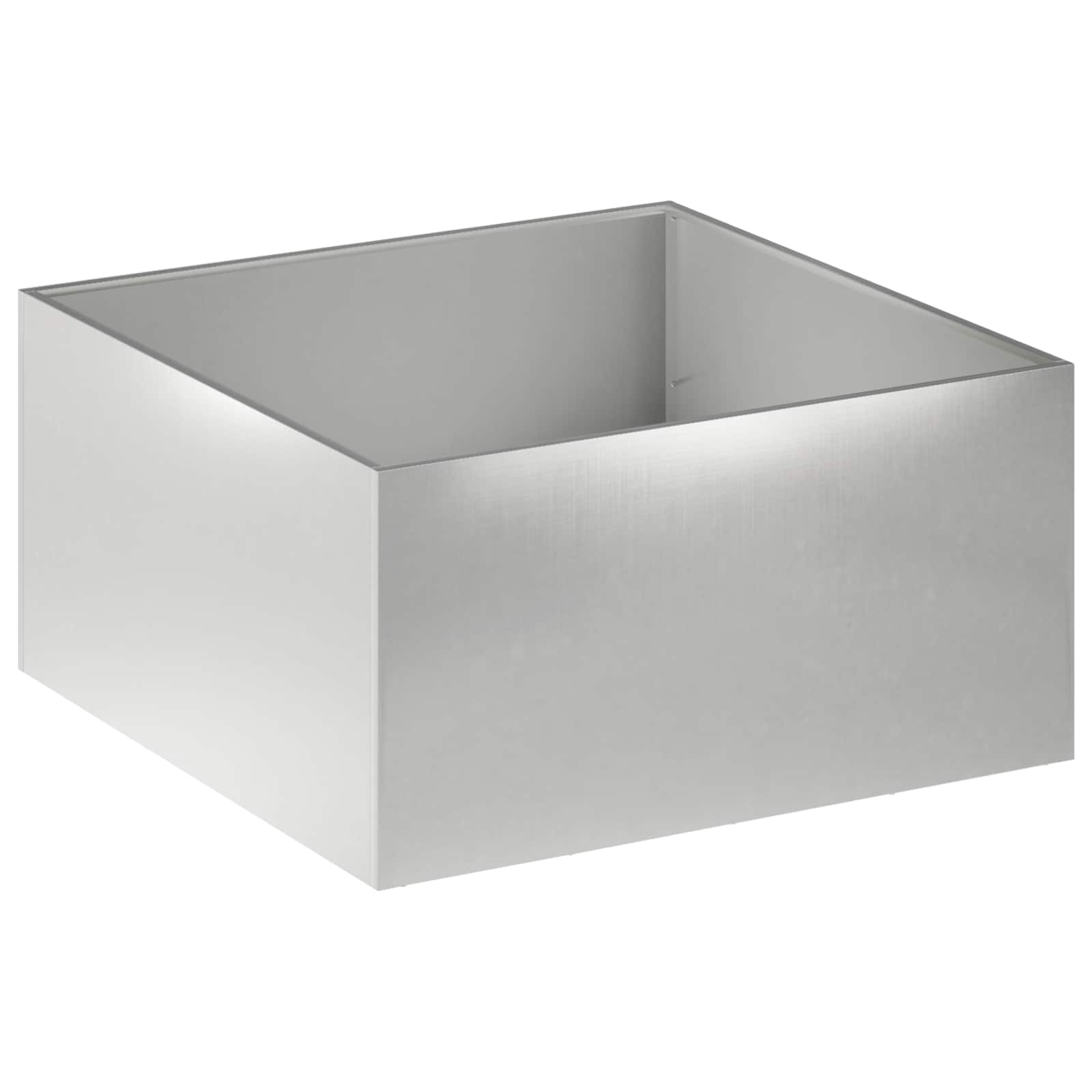 Vaso da giardino Argento 80 x 80 x 40 cm Acciaio Inox | homemem39