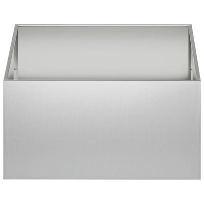 Vaso da giardino Argento 80 x 80 x 40 cm Acciaio zincato | homemem39