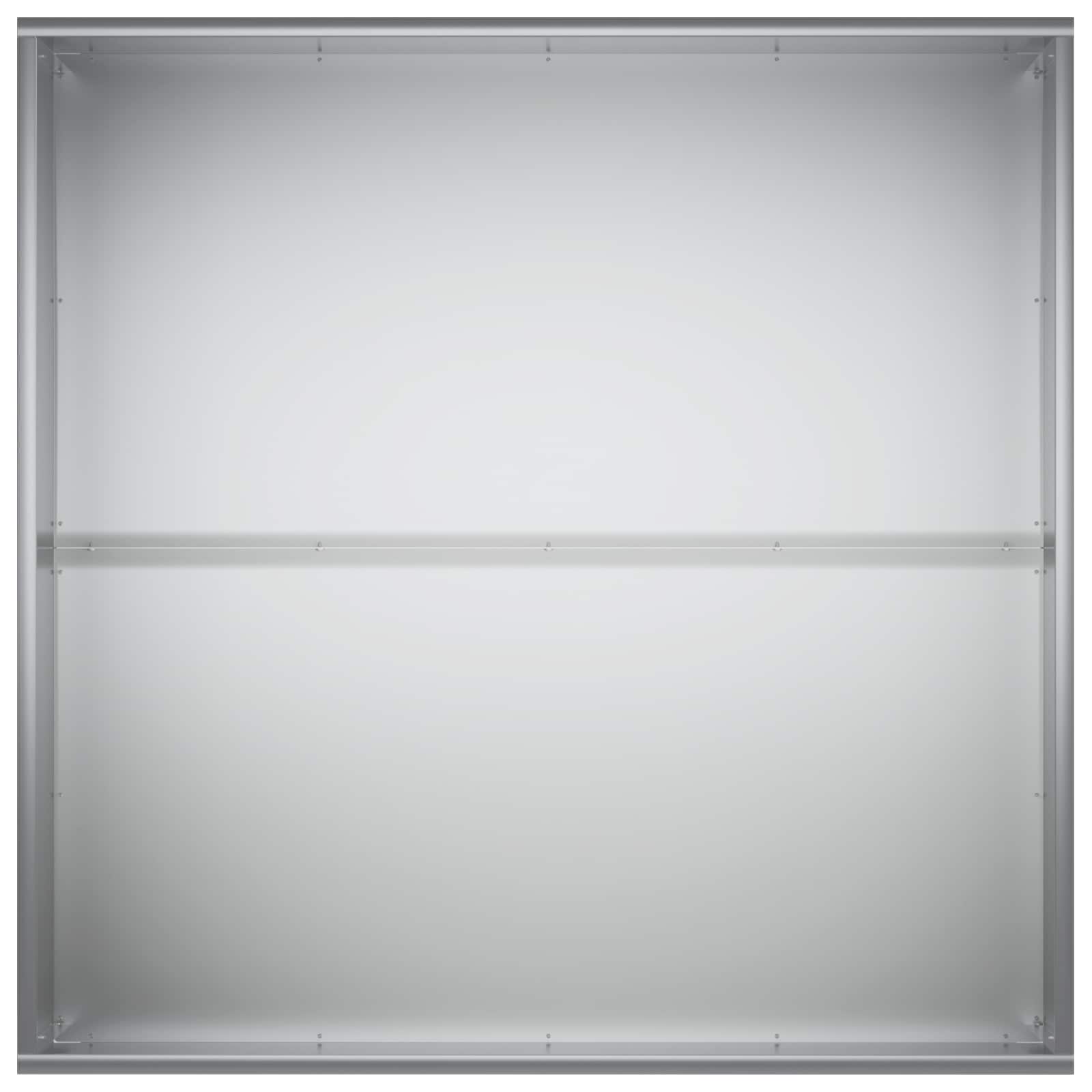 Vaso da giardino 2 pz Argento 80 x 80 x 40 cm Acciaio zincato | homemem39