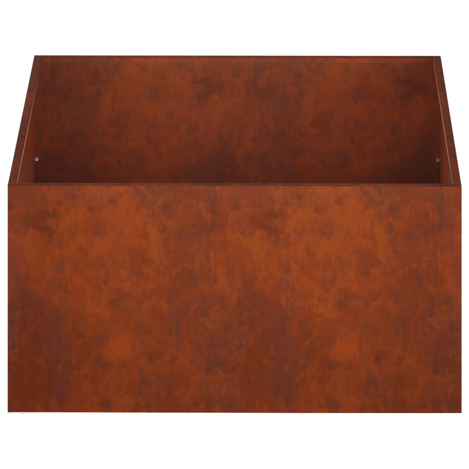 Vaso da giardino Ruggine 80 x 80 x 40 cm Acciaio Corten | homemem39