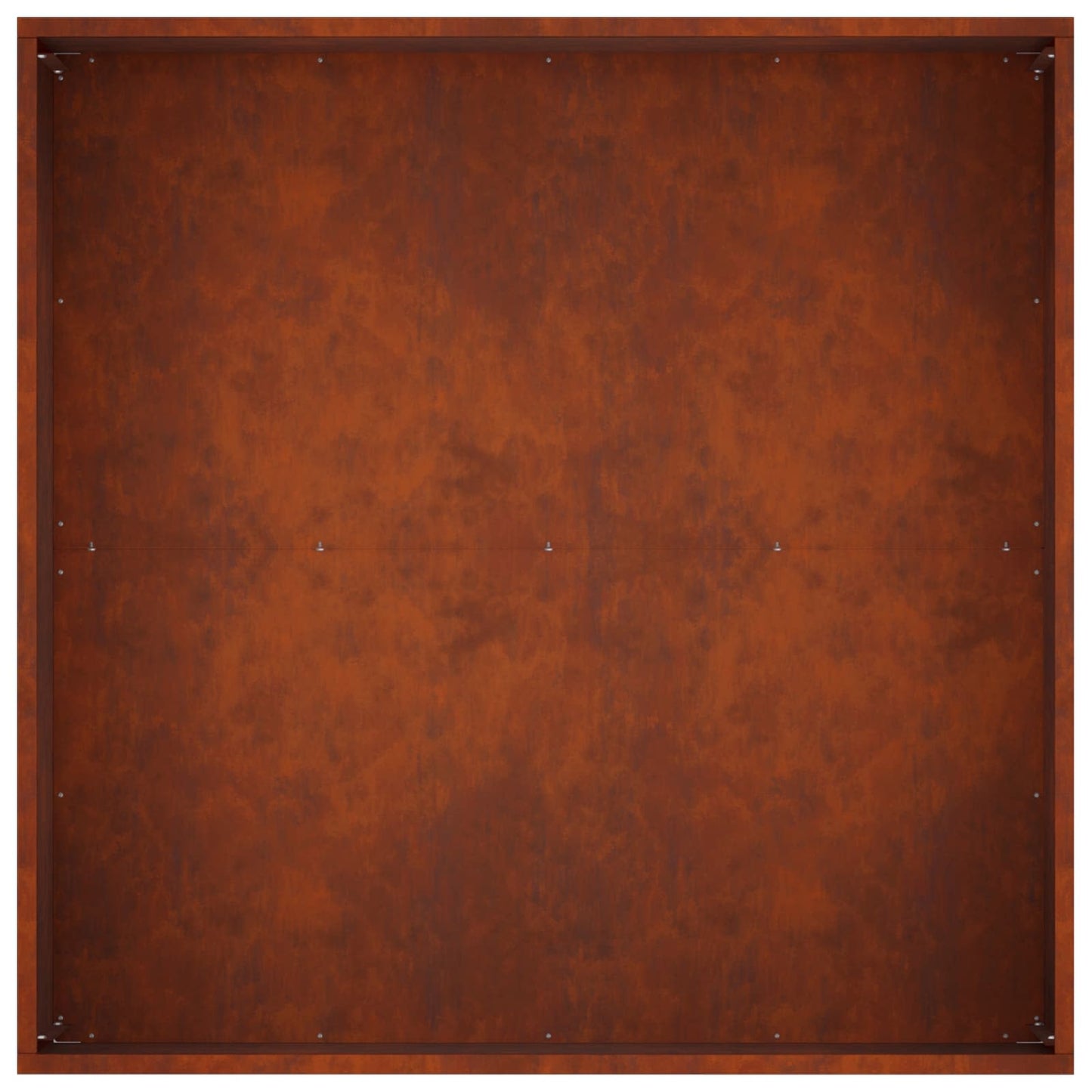 Vaso da giardino Ruggine 80 x 80 x 40 cm Acciaio Corten | homemem39