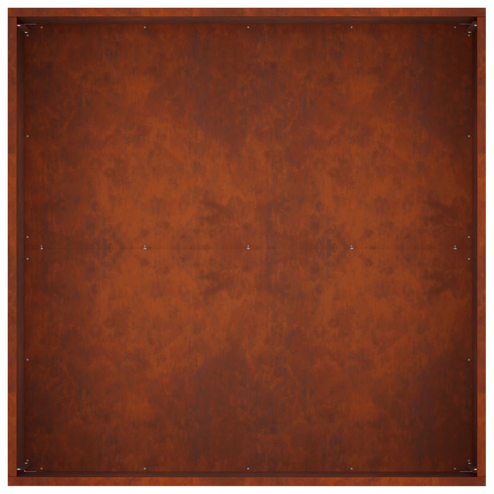 Vaso da giardino Ruggine 80 x 80 x 40 cm Acciaio Corten | homemem39